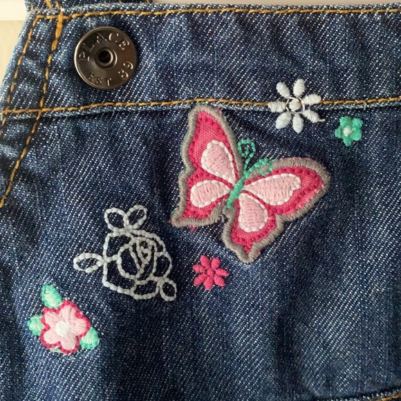 Children’s Place Denim Skirted Overall, Size 6-9 months - Picture 3 of 9